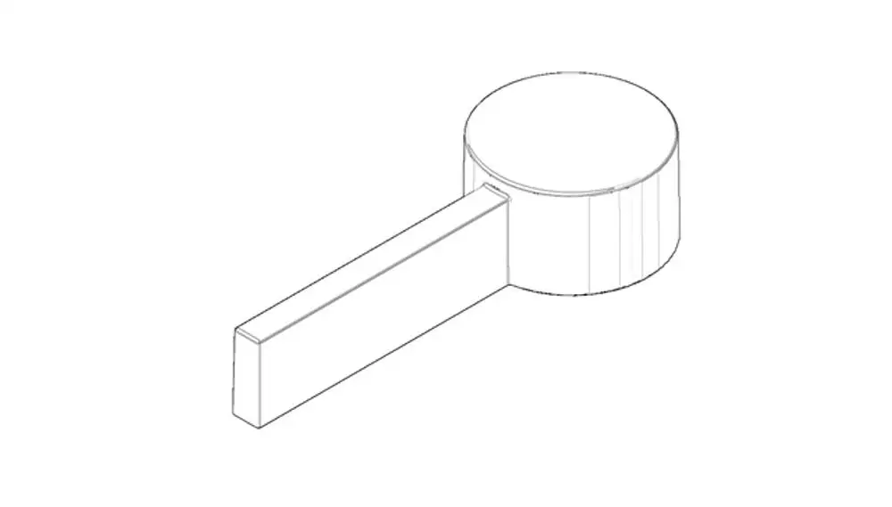 DORNBRACHT Griff ERSATZTEILE 092078058 23 x 26 x 119 mm Cyprum, 092078058-49 Galeriebild 1